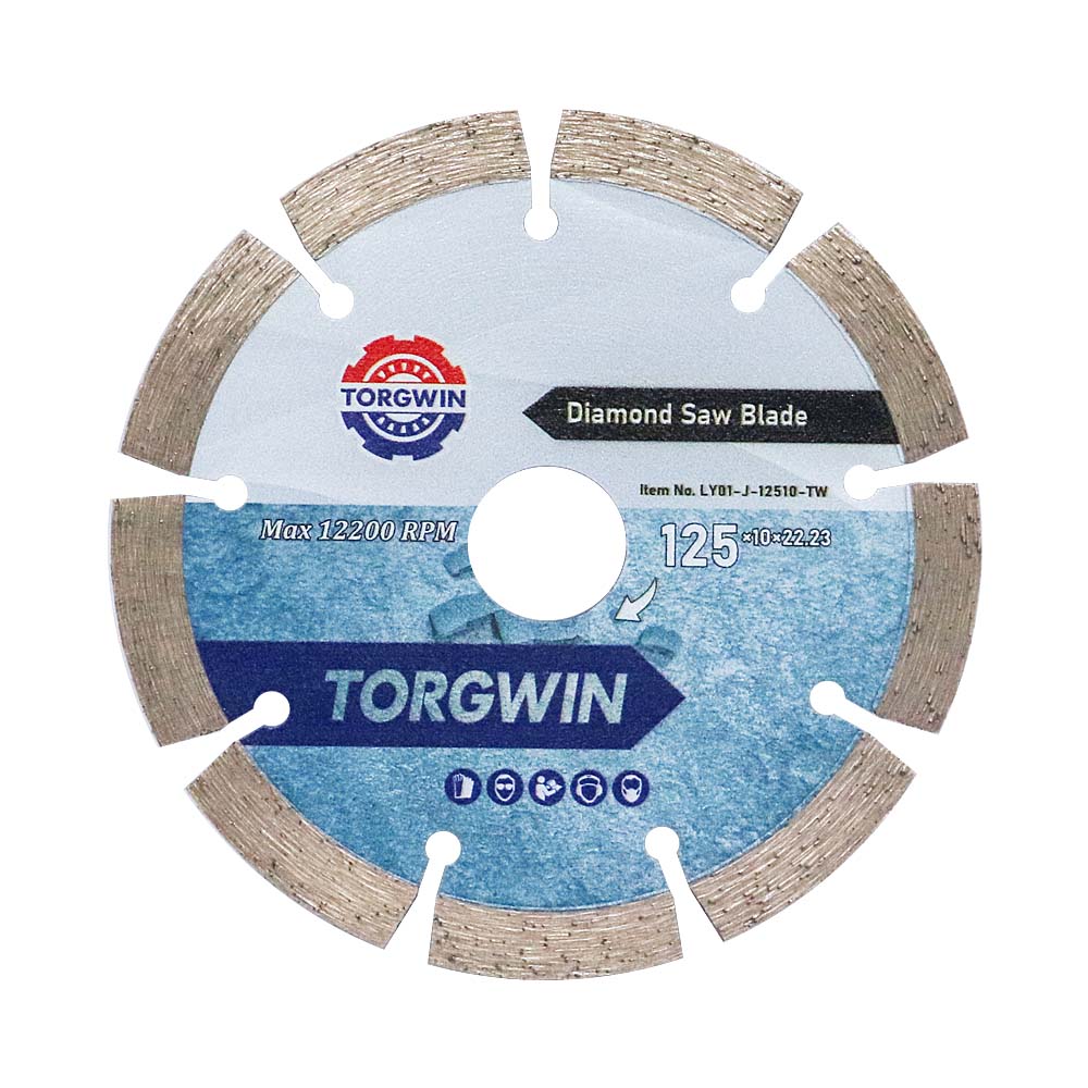 Bilah gergaji berlian tersegmentasi 125mm untuk memotong beton