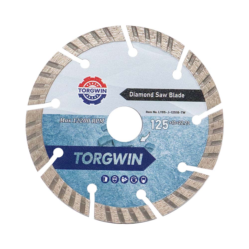 Bilah gergaji berlian tersegmentasi 125mm untuk memotong granit