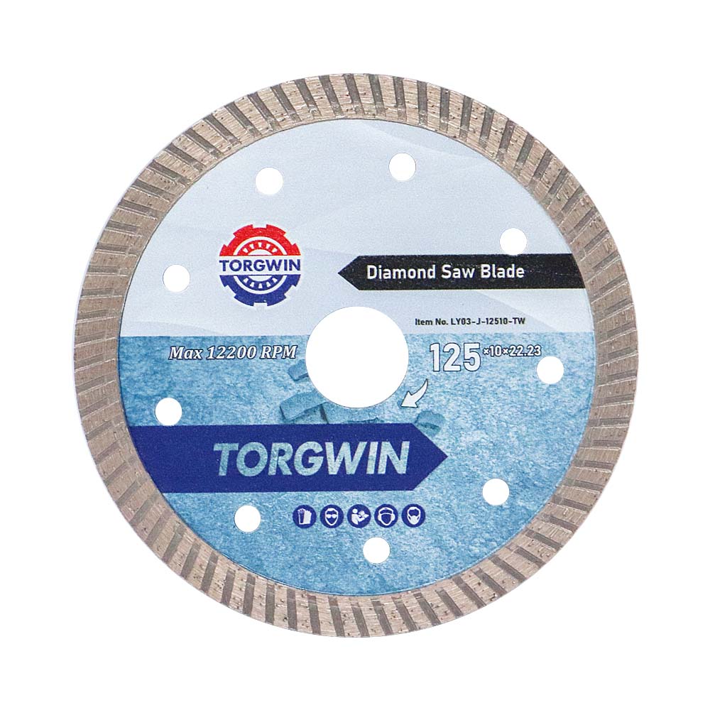125mm Turbo Diamond Saw blade untuk memotong granit