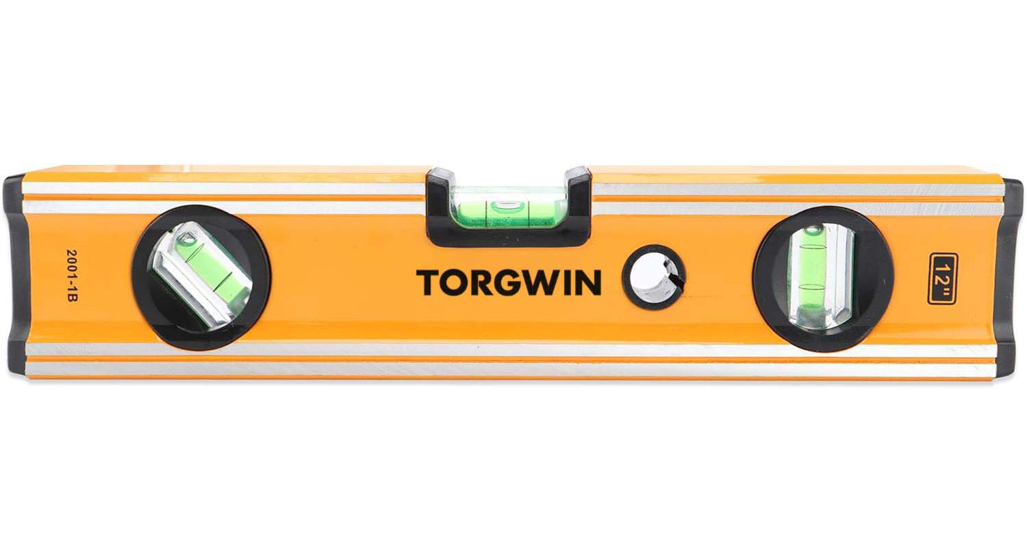 TG Spirit Level 12 Inci, Alat Level Magnetik Paduan Aluminium Tugas Berat