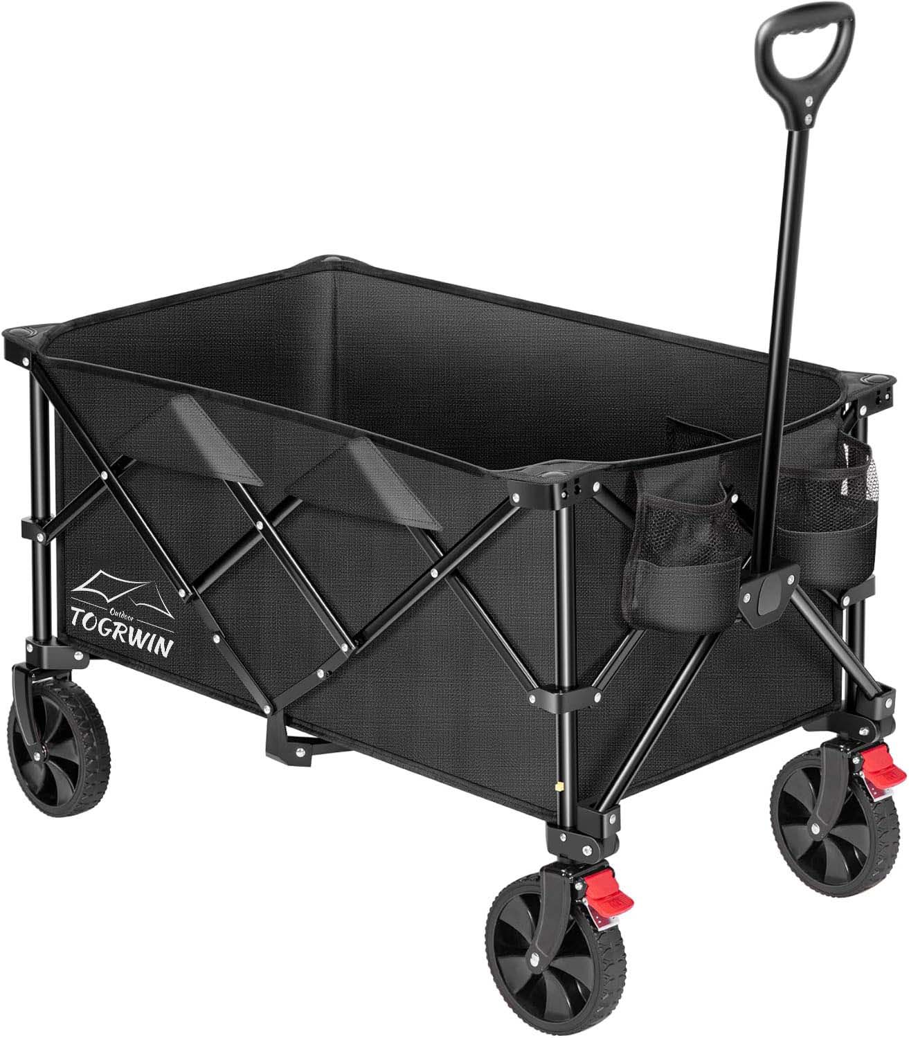 TORGWIN 200L Wagon yang dapat dilipat 300lbs Tugas berat Lipat Garden Garden Garden